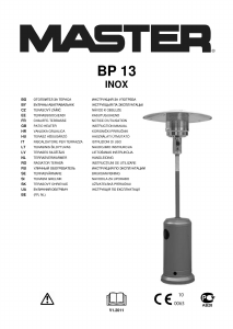 Manuál Master BP 13 Venkovní tepelný zářič