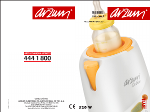 Kullanım kılavuzu Arzum AR 851 Bebbe Biberon isıtıcısı