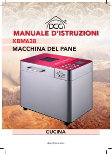 Manuale DCG XBM638 Macchina per il pane