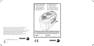 Manuale Fagor PAN-850 Macchina per il pane