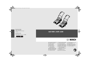 Rokasgrāmata Bosch AVR 1100 Zāles pļāvējs