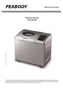 Manual de uso Peabody PE-PP138 Máquina de hacer pan