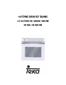 Hướng dẫn sử dụng Teka HI 545 ME Lò nướng