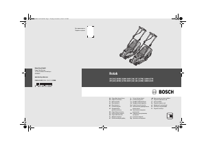 Rokasgrāmata Bosch Rotak 33 Zāles pļāvējs