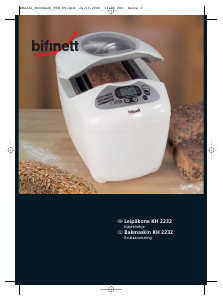 Käyttöohje Bifinett KH 2232 Leipäkone