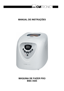 Manual Clatronic BBA 3505 Máquina de pão