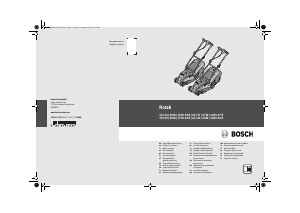 Руководство Bosch Rotak 36 Газонокосилка