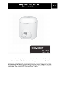 Manual Sencor SBR 1031WH Mașina de pâine