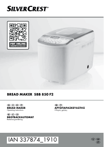 Manual SilverCrest SBB 850 F2 Bread Maker
