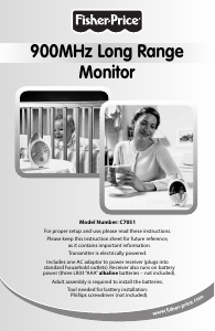 Manual Fisher-Price C7051 Baby Monitor