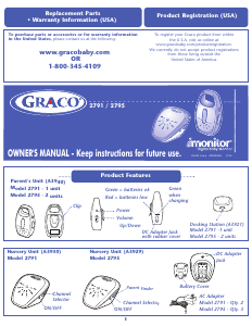 Manual de uso Graco 2791 iMonitor Vigilabebés