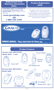 Manual Graco 2L00 Simple Sounds Baby Monitor