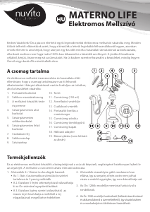 Használati útmutató Nuvita 1286 Materno Life Mellszívó