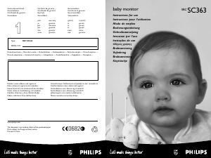 Mode d’emploi Philips SBC SC363 Ecoute-bébé
