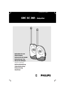 Handleiding Philips SBC SC360 Babyfoon