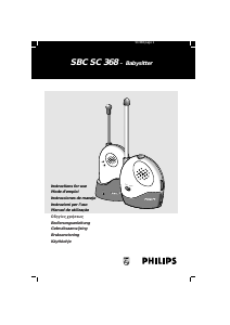 Manuale Philips SBC SC368 Baby monitor