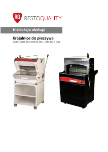 Instrukcja Resto Quality ED13 Krajalnica do chleba