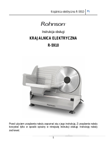 Instrukcja Rohnson R-5910 Krajalnica