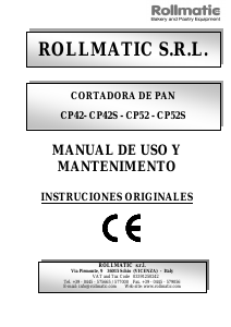 Manual de uso Rollmatic CP42S Cortadora de pan