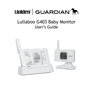 Manual Uniden G403 Lullaboo Baby Monitor