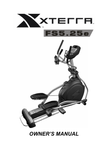 Manual XTERRA Fitness FS5.25e Cross Trainer