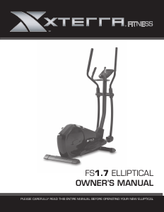 Manual XTERRA Fitness FS1.7 Cross Trainer