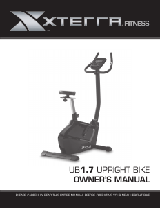 Handleiding XTERRA Fitness UB1.7 Hometrainer