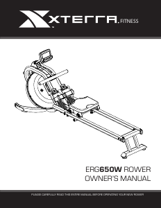 Handleiding XTERRA Fitness ERG650W Roeimachine