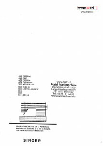 Handleiding Singer 9111 Naaimachine