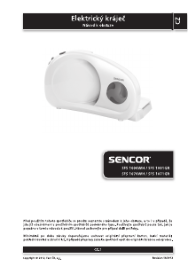 Manuál Sencor SFS 1070WH Kráječ