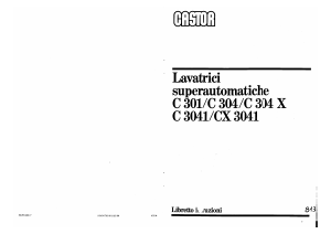 Manuale Castor C 304 X Lavatrice