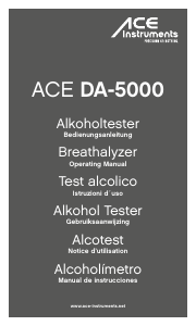Manual de uso ACE DA-5000 Alcoholímetro