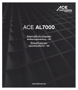 Handleiding ACE AL7000 Alcoholtester