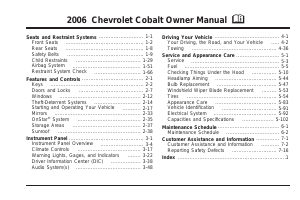 Handleiding Chevrolet Cobalt (2006)