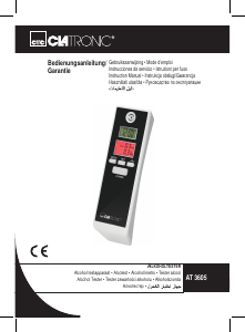 Handleiding Clatronic AT 3605 Alcoholtester