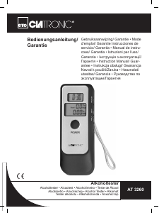 Manual Clatronic AT 3260 Breathalyzer