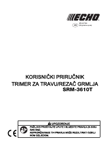 Priručnik Echo SRM-3610T Trimer za travu