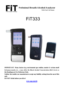 Manual FiT 333 Breathalyzer