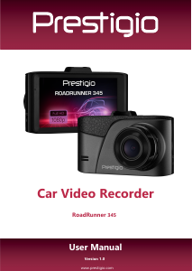 Handleiding Prestigio RoadRunner 345 Actiecamera