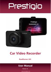 Manual Prestigio RoadRunner 420 Action Camera