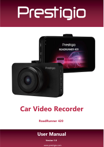 Handleiding Prestigio RoadRunner 420 Actiecamera