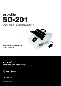 Bedienungsanleitung Eurolite SD-201 Seifenblasenmaschine