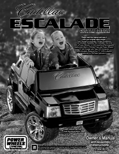 Handleiding Fisher-Price H0410 Cadillac Escalade Kinderauto
