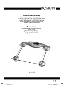 Handleiding Bomann PW 1407 CB Weegschaal