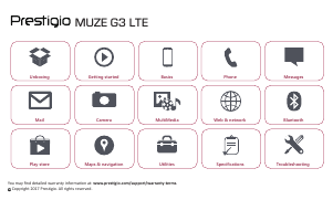 Manual Prestigio Muze G3 LTE Mobile Phone