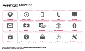 Handleiding Prestigio Muze B3 Mobiele telefoon