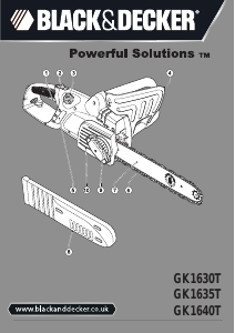 Manual Black and Decker GK1635T Chainsaw