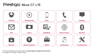Handleiding Prestigio Muze C7 LTE Mobiele telefoon