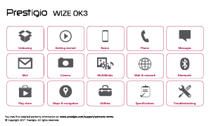 Manual Prestigio Wize OK3 Mobile Phone