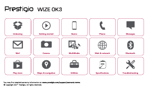 Handleiding Prestigio Wize OK3 Mobiele telefoon